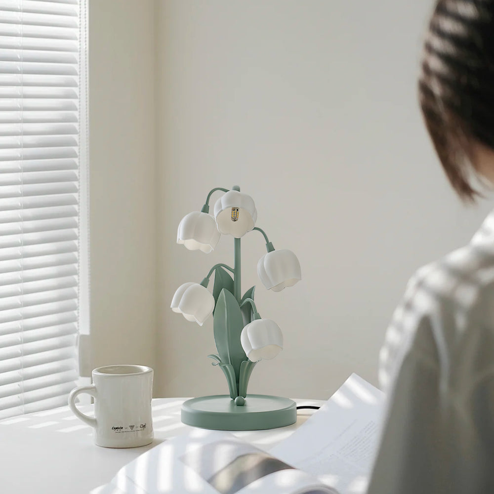 Bell Orchid Table Lamp | Table Lamps for Living Room | Desk Lamp | Bedroom Lamps | Table Lamps for Bedroom | Indoor Lighting – Wishly 4