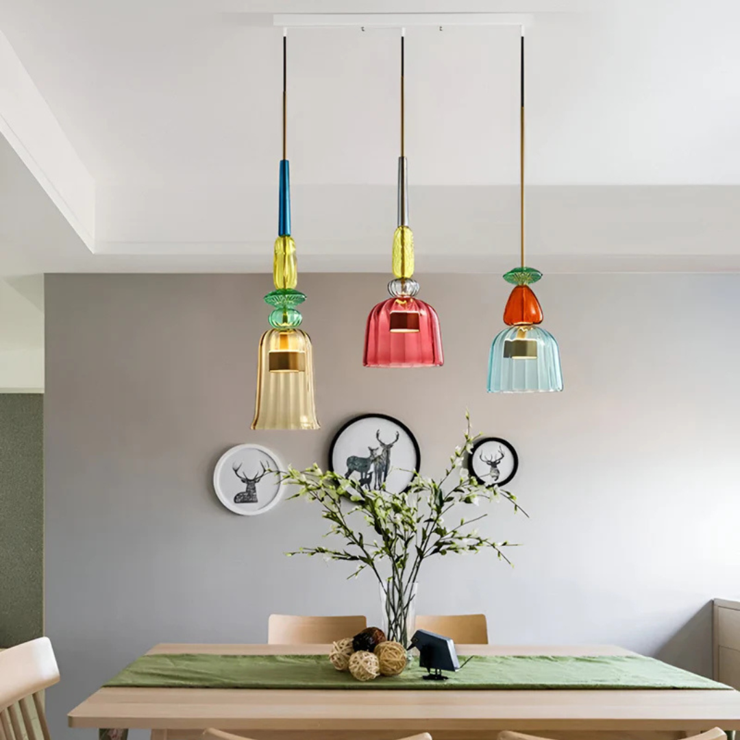 Celeste | Pendant Light | Kitchen Pendant Lighting | Glass Pendant Lights | Hanging Lights | Unique Design – Wishly 3