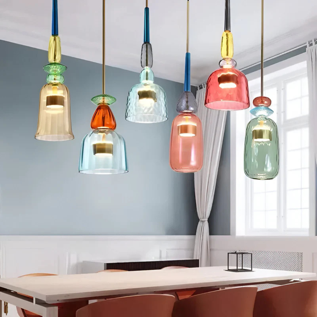 Celeste | Pendant Light | Kitchen Pendant Lighting | Glass Pendant Lights | Hanging Lights | Unique Design – Wishly 6
