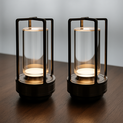 Crala Crystal Lantern Lamp | LED Table Lamps | Touch Control Lamp | Wireless Charging Light | Scandinavian Design | Japanese Minimalism – Wishly 10