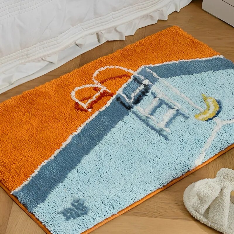 Hand-Crafted Bath Mat | Non Slip Bath Mat | Bath Rugs | Bathroom Mats | Bathroom Rugs | Unique Swimming Pool Design – Wishly 5