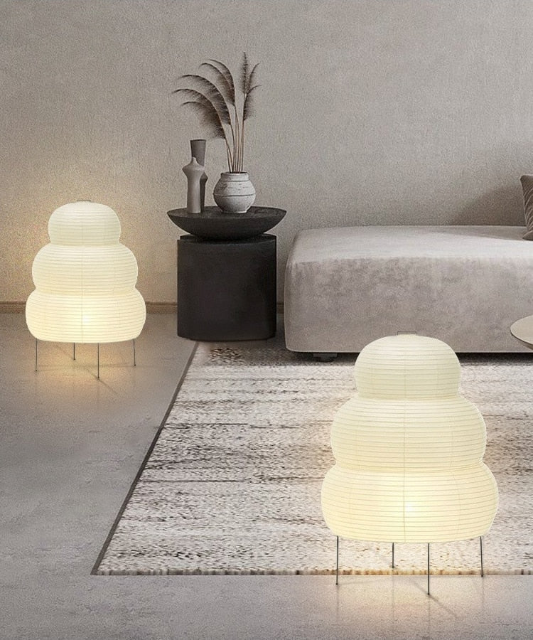 Japanese Wabi-Sabi Curvy Floor Lantern | Floor Lamp | Standing Lamp | Floor Lamps For Living Room | Indoor Outdoor Lighting – Wishly 8