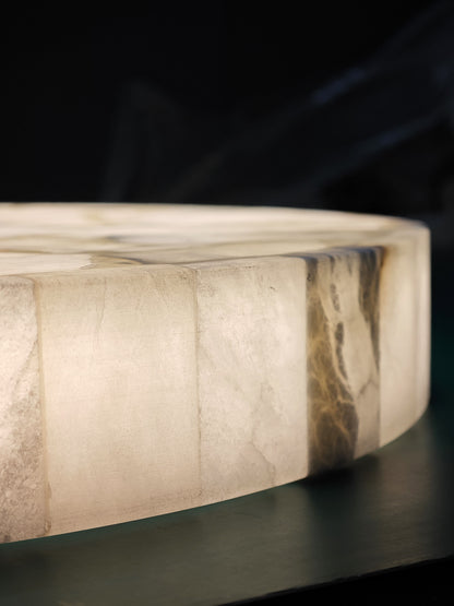 Otis Alabaster Flush Mount Lighting | Ceiling Light | Flush Mount Ceiling Light | Modern Design | Indoor Lighting | Dimmable Fixture – Wishly 4