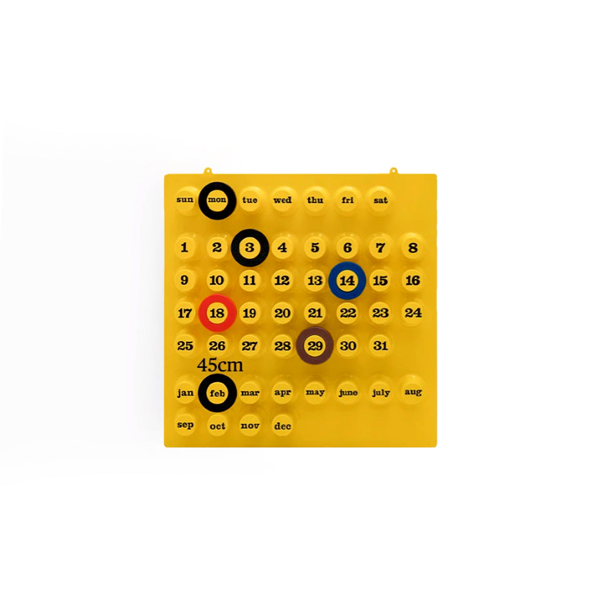 Retro Ring A Date Wall Mounted Calendar | Wall Calendar | Easy Date Marking | Stylish Home Decor | Functional Organizer | Unique Design – Wishly 0