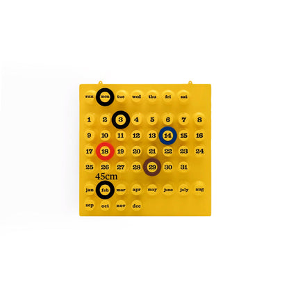 Retro Ring A Date Wall Mounted Calendar | Wall Calendar | Easy Date Marking | Stylish Home Decor | Functional Organizer | Unique Design – Wishly 0