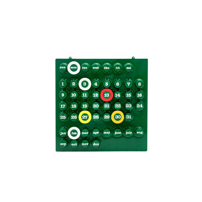 Retro Ring A Date Wall Mounted Calendar | Wall Calendar | Easy Date Marking | Stylish Home Decor | Functional Organizer | Unique Design – Wishly 1