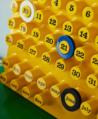 Retro Ring A Date Wall Mounted Calendar | Wall Calendar | Easy Date Marking | Stylish Home Decor | Functional Organizer | Unique Design – Wishly 10