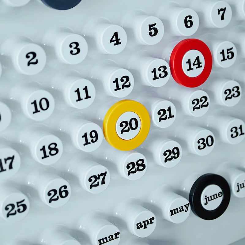 Retro Ring A Date Wall Mounted Calendar | Wall Calendar | Easy Date Marking | Stylish Home Decor | Functional Organizer | Unique Design – Wishly 6