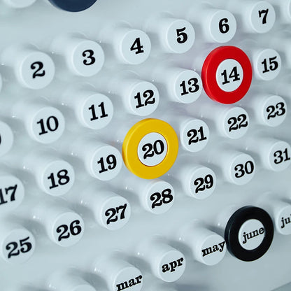Retro Ring A Date Wall Mounted Calendar | Wall Calendar | Easy Date Marking | Stylish Home Decor | Functional Organizer | Unique Design – Wishly 6