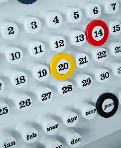 Retro Ring A Date Wall Mounted Calendar | Wall Calendar | Easy Date Marking | Stylish Home Decor | Functional Organizer | Unique Design – Wishly 8
