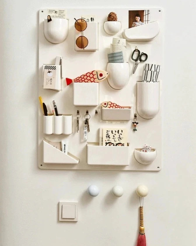 Retro Wall Mount Storage Organizer Rack | Wall Organizer | Shelves for Wall | Wall Storage | Wall File Organizer – Wishly 7
