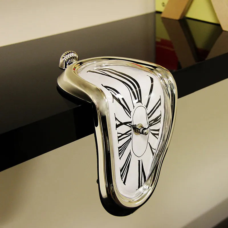 Salvador Dali Melting Clock | Wall Clock | Modern Wall Clock | Wall Clock Decor | Surrealist Design | Unique Timepiece – Wishly 4